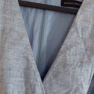 Banana Republic Light Blue Striped Jacket